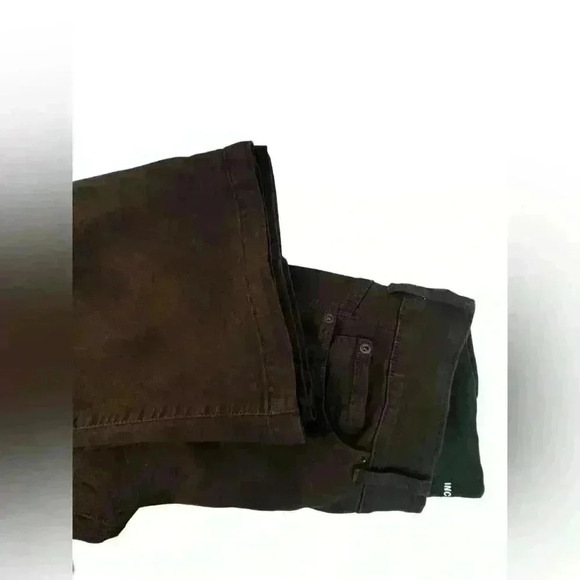 Size16/33 INC Black Denim Flare Leg Jeans rich black - Picture 8 of 12